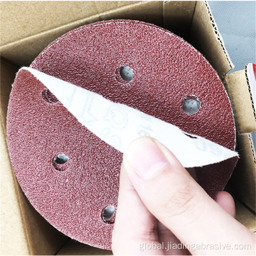 Sanding Disks Abrasive wholesale sandpaper disc 125mm sanding disks 6 holes Supplier